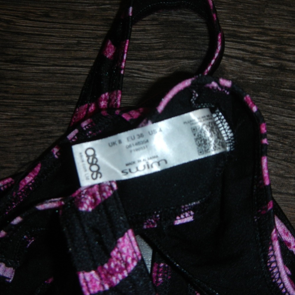 Asos Zebra Print Bikini Set Thong Bottom Two Piece Swimsuit - Picture 8 of 8